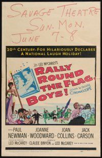 8m373 RALLY ROUND THE FLAG BOYS WC '59 Leo McCarey, Paul Newman loves Joanne Woodward!