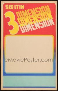 8m396 SEE IT IN 3 DIMENSION stock WC '50s use it to show any of your favorite 3-D movies!