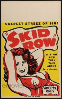 8m411 SKID ROW WC '50 it's the scarlet street of sin they talk about in whispers, sexy art!