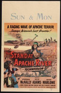 8m423 STAND AT APACHE RIVER WC '53 a raging wave of Apache terror sweeps across Arizona!