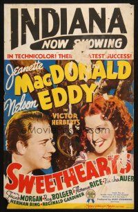 8m431 SWEETHEARTS WC '38 close up of Nelson Eddy and Jeanette MacDonald!