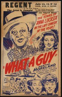 8m464 WHAT A GUY WC '48 Toddy Pictures, art of Mantan Moreland & top African American stars!