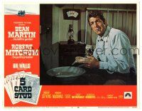 8p285 5 CARD STUD LC #2 '68 close up of Dean Martin sitting on bed with cigarette & washcloth!