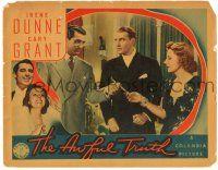 8p316 AWFUL TRUTH LC '37 Cary Grant, Ralph Bellamy & pretty Irene Dunne!