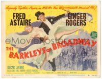 8p016 BARKLEYS OF BROADWAY TC '49 best art of Fred Astaire & Ginger Rogers dancing in New York!