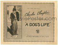 8p059 DOG'S LIFE TC '18 great image of Charlie Chaplin in his first million dollar comedy!