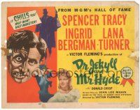 8p062 DR. JEKYLL & MR. HYDE TC R54 best image of Spencer Tracy, Bergman & Lana Turner!