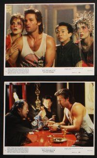 8r049 BIG TROUBLE IN LITTLE CHINA 8 8x10 mini LCs '86 John Carpenter, Kurt Russell, Kim Cattrall!