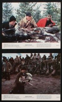 8r056 DEATH HUNT 8 8x10 mini LCs '81 Bronson, Weathers, Lee Marvin, sexy Angie Dickinson!