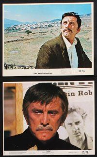 8r005 KIRK DOUGLAS 12 color 8x10 stills '50s-70s westerns, kissing Cord in The Brotherhood, more!