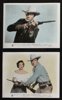 8r037 SPRINGFIELD RIFLE 10 color 8x10 stills '52 portraits of cowboy Gary Cooper & Phyllis Thaxter!