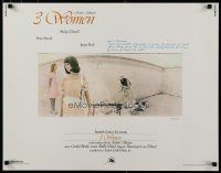8s007 3 WOMEN 1/2sh '77 directed by Robert Altman, Shelley Duvall, Sissy Spacek, Janice Rule