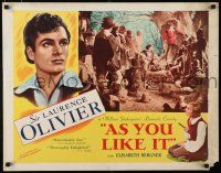 8s035 AS YOU LIKE IT 1/2sh photo style R49 Sir Laurence Olivier in William Shakespeare's romantic co