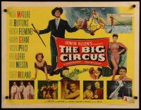 8s059 BIG CIRCUS style B 1/2sh '59 Victor Mature, Red Buttons, Rhonda Fleming, Kathryn Grant!