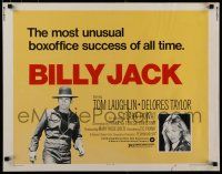 8s062 BILLY JACK 1/2sh R73 Tom Laughlin, Delores Taylor, most unusual boxoffice success ever!