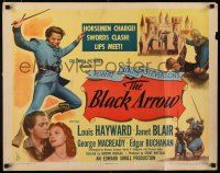 8s064 BLACK ARROW 1/2sh '48 Louis Hayward, Janet Blair, written by Robert Louis Stevenson!