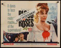 8s067 BLOOD & ROSES 1/2sh '61 Et mourir de plaisir, Roger Vadim, sexiest vampire Annette Vadim!