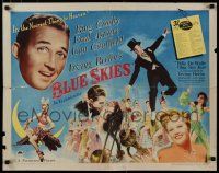 8s069 BLUE SKIES style A 1/2sh '46 art of dancing Fred Astaire, Bing Crosby, Joan Caulfield!