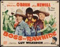 8s076 BOSS OF RAWHIDE 1/2sh '43 Texas Rangers O'Brien, Newill & Wilkerson, blackface & minstrels!