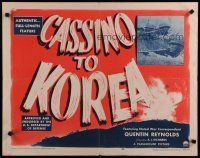 8s099 CASSINO TO KOREA 1/2sh '50 Korean War documentary, endorsed by U.S. Department of Defense!