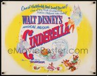 8s112 CINDERELLA 1/2sh R57 Walt Disney classic romantic musical fantasy cartoon!