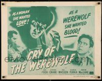 8s122 CRY OF THE WEREWOLF 1/2sh R49 gypsy Nina Foch as the monster of New Orleans!