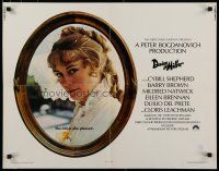 8s124 DAISY MILLER 1/2sh '74 Peter Bogdanovich directed, Cybill Shepherd portrait!