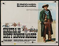 8s136 DIRTY DINGUS MAGEE 1/2sh '70 full-length image of Frank Sinatra as dirty cowboy!