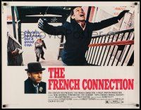8s172 FRENCH CONNECTION 1/2sh '71 Gene Hackman in movie chase climax, directed by William Friedkin