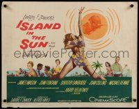 8s219 ISLAND IN THE SUN 1/2sh '57 James Mason, Joan Fontaine, Dorothy Dandridge, Harry Belafonte