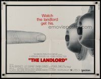 8s242 LANDLORD 1/2sh '70 erotic image of finger pushing doorbell, directed by Hal Ashby!