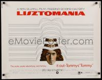 8s258 LISZTOMANIA 1/2sh '75 directed by Ken Russell, Roger Daltrey as Franz Liszt, Luczak art!