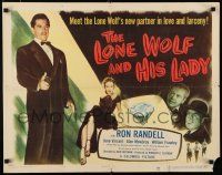 8s260 LONE WOLF & HIS LADY 1/2sh '49 bullets & mystery pursue Ron Randell & June Vincent!