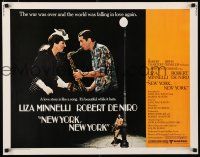 8s290 NEW YORK NEW YORK 1/2sh '77 Robert De Niro plays sax while Liza Minnelli sings!