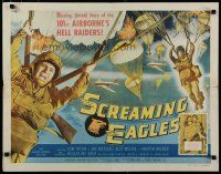 8s345 SCREAMING EAGLES style A 1/2sh '56 blazing untold story of 101st Airborne's Hell Raiders!