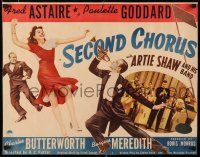 8s346 SECOND CHORUS 1/2sh '40 Paulette Goddard, Fred Astaire, Artie Shaw & His Band!