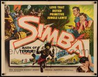 8s355 SIMBA 1/2sh '55 Dirk Bogarde & Virginia McKenna's love defied primitive jungle laws!