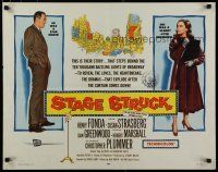 8s372 STAGE STRUCK 1/2sh '58 Henry Fonda, Susan Strasberg, directed by Sidney Lumet!