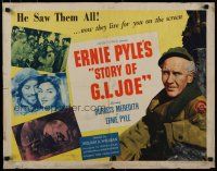 8s380 STORY OF G.I. JOE style B 1/2sh '45 Wellman, Burgess Meredith as journalist Ernie Pyle!