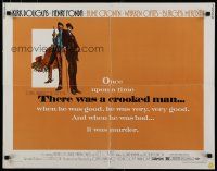 8s391 THERE WAS A CROOKED MAN 1/2sh '70 different Stirnweis art of Kirk Douglas & Henry Fonda!
