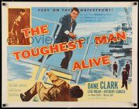 8s401 TOUGHEST MAN ALIVE style A 1/2sh '55 G-Man Dane Clark is too tough to handle!