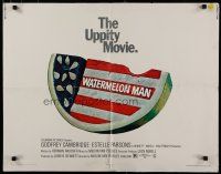 8s421 WATERMELON MAN 1/2sh '70 patriotic watermelon artwork, the uppity movie!