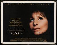 8s431 YENTL 1/2sh '83 close-up of star & director Barbra Streisand, nothing's impossible!
