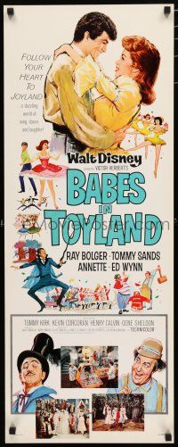 8s462 BABES IN TOYLAND insert '61 Walt Disney, Ray Bolger, Tommy Sands, Annette, musical!