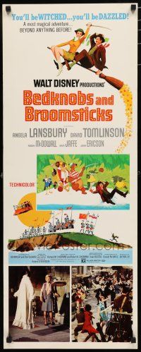 8s467 BEDKNOBS & BROOMSTICKS insert '71 Walt Disney, Angela Lansbury, great cartoon art!