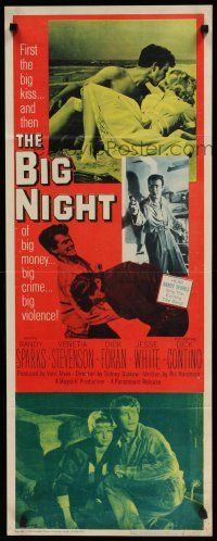 8s473 BIG NIGHT insert '60 big money, big crime, big violence, teen thriller!