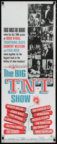 8s474 BIG T.N.T. SHOW insert '66 all-star rock & roll, traditional blues, country & folk rock!