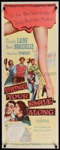 8s491 BRING YOUR SMILE ALONG insert '55 sexy Constance Towers & Lucy Marlow, first Blake Edwards!