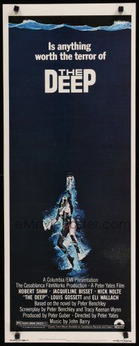 8s524 DEEP insert '77 great art of sexy swimming scuba diver Jacqueline Bisset!