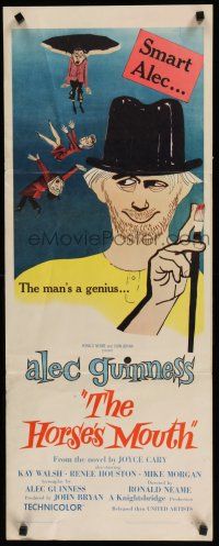 8s589 HORSE'S MOUTH insert '59 great artwork of Alec Guinness, the man's a genius!